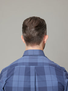 Hayashida Petrol Blue Plaid